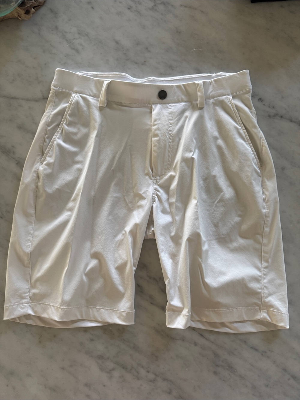 Men's Performance White Shorts